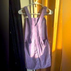 Overalls skirt purple